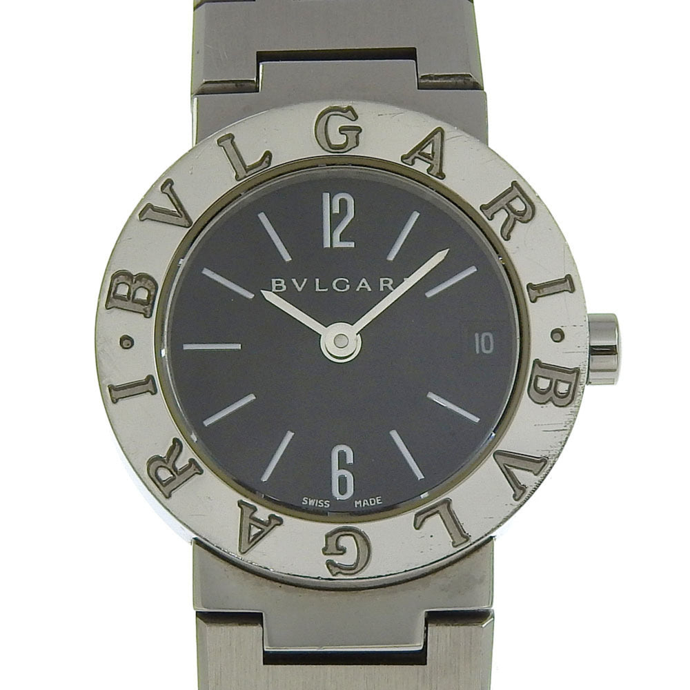 BVLGARI Bzero1 Watch, BZero1 BB23SS, Stainless Steel, Quartz Movement, Analog Display, Black Dial, Women's — Good