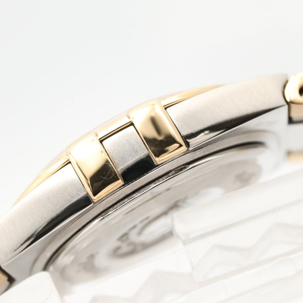 Omega Constellation Double Eagle Watch, 18K (Yellow Gold) Stainless Steel, Ladies', White/White Mother-of-Pearl Case, 1381.70 — Very Good