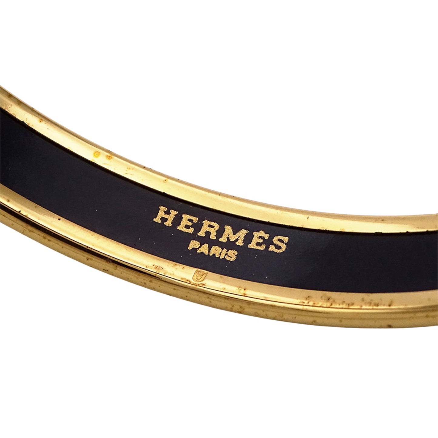 Hermes bangle for men and women, brand enamel PM blue gold, with box