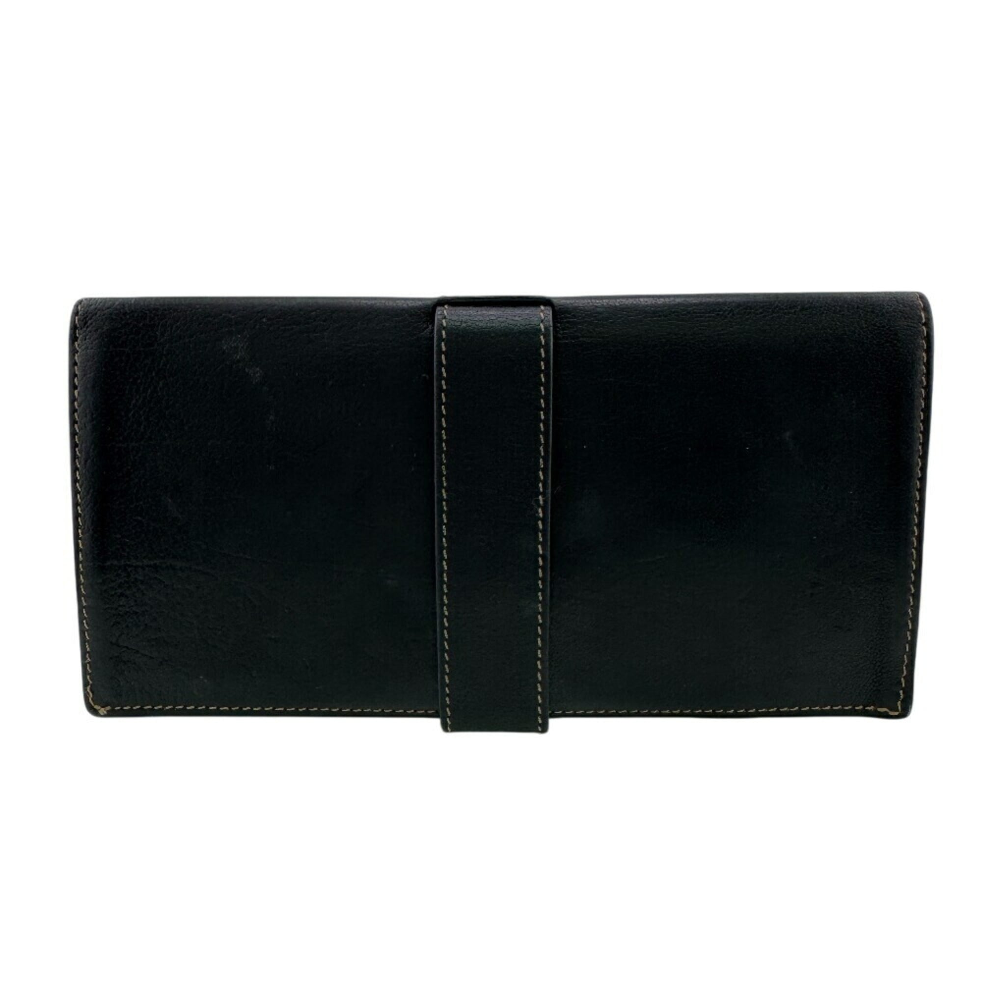 HERMES Demitry Bifold Long Wallet in Black, Unisex