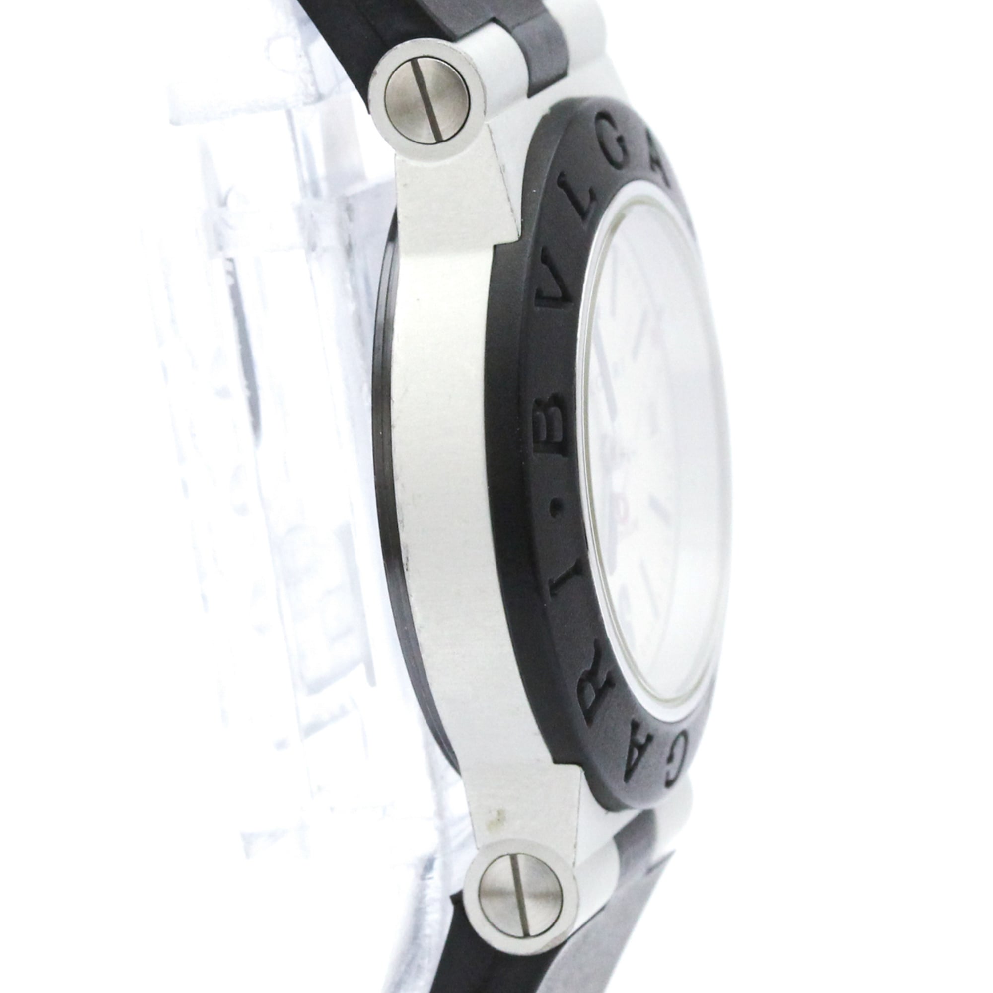 BVLGARI Aluminum Rubber Quartz Ladies Watch AL29A — Very Good