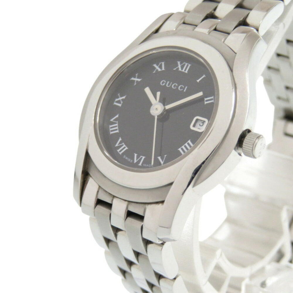 Gucci 5500L Stainless Steel Black and Silver Quartz Watch with Dial 1492GUCCI — Good