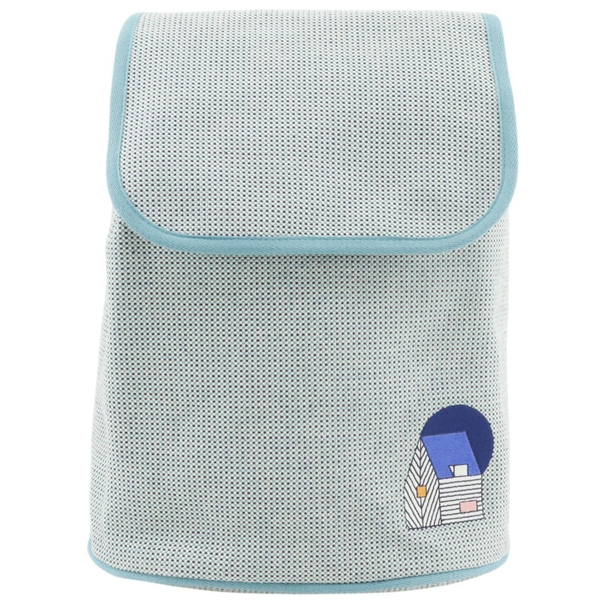 Hermes Les Cabans Backpack/Daypack, Kids Collection, Toile H (Blue), A5 size, Flap Closure, Women's — Like New