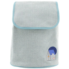 Hermes Les Cabans Backpack/Daypack, Kids Collection, Toile H (Blue), A5 size, Flap Closure, Women's — Like New