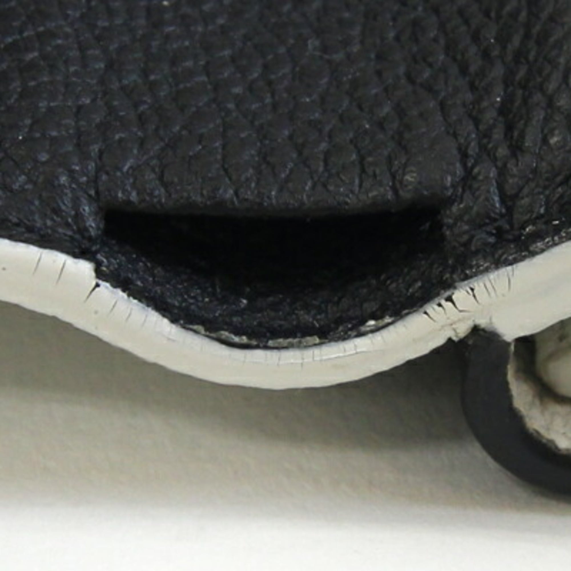 Saint Laurent Tri-fold Wallet 459996 White/Black Leather Compact Wallet/Mini Two-Tone Men's/Women's SAINT LAURENT