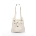 Fendi ORIGAMI MEDIUM Tote Bag in White Leather, Women's, 8BH414