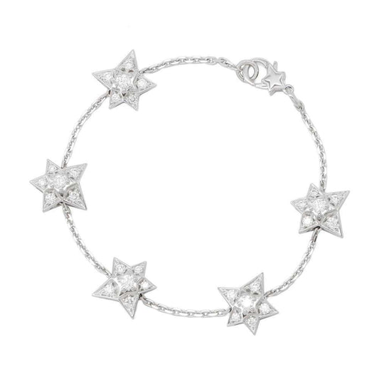 Chanel Bracelet Comet Collection Diamond 30P Approx. 0.90ct 18KWG White Gold J2788 CHANEL