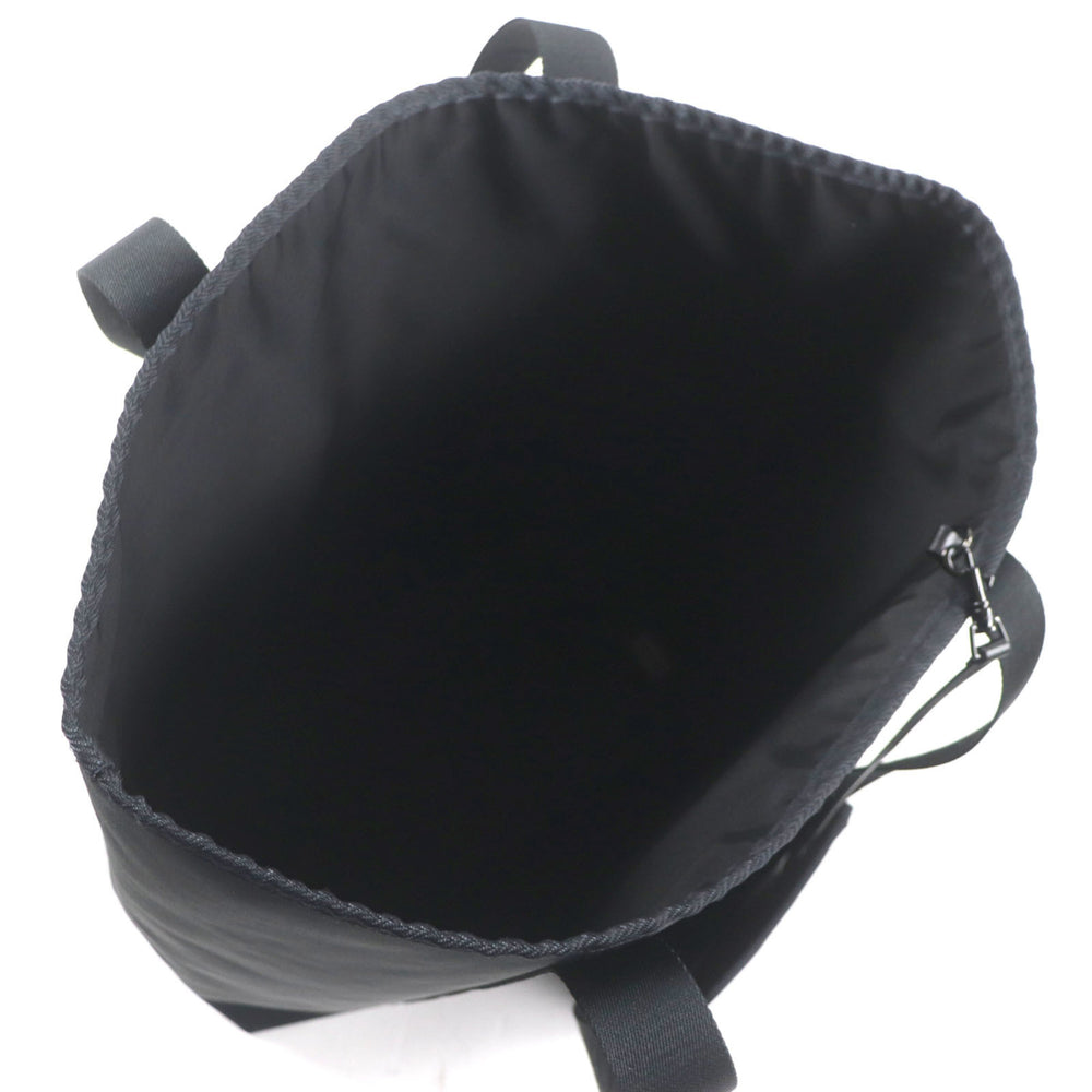 CELINE 11008 Trekking Vertical Cabas Logo Nylon Tote Bag with Pouch, Black, Dust Bag, Made in Italy, Men's — Like New