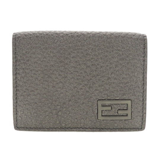 Fendi 7M0280 Wallet Tri-fold Baguette Bi-fold Calfskin Men's