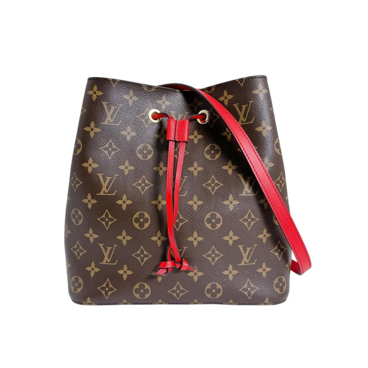 Louis Vuitton Coquelicot Shoulder Bag, 2-Way Monogram NeoNoe Canvas, M44021 — Like New