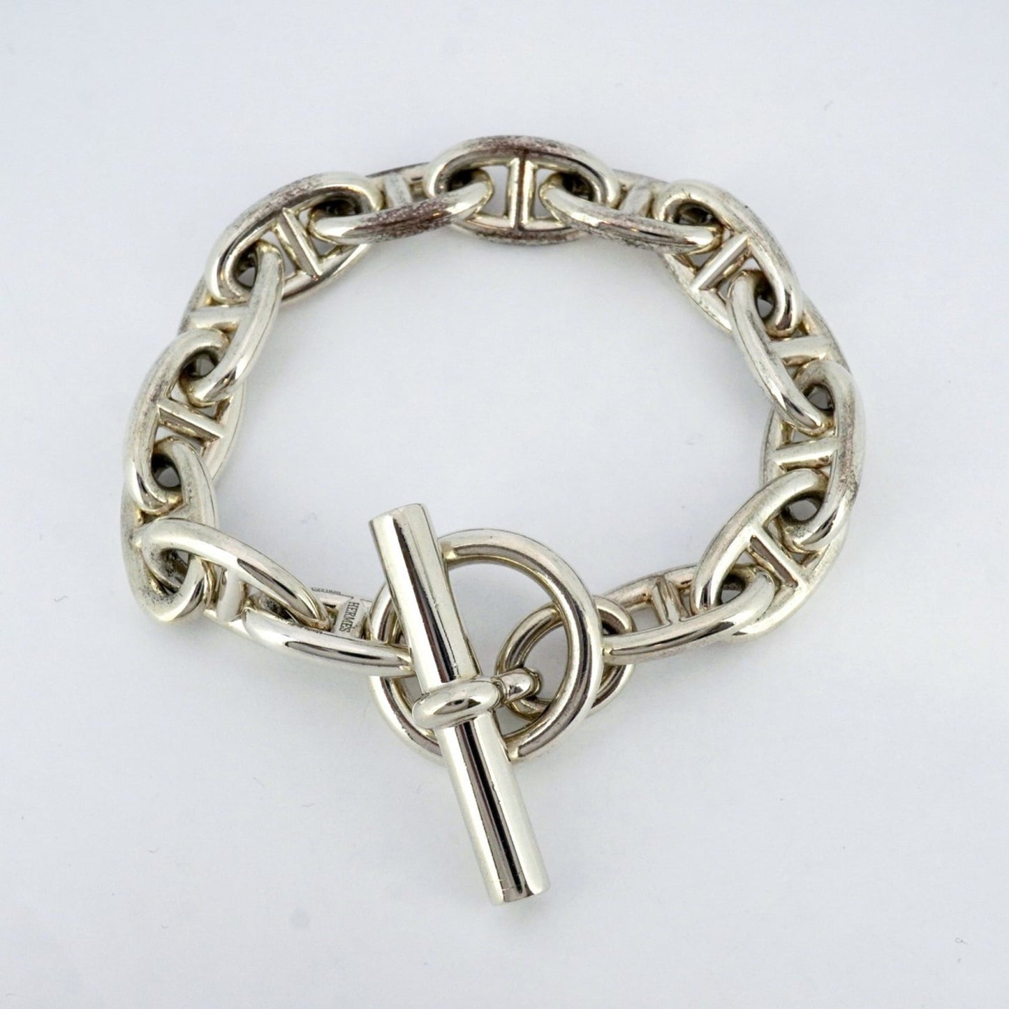 Hermes Hermès Chaine d'Ancre GM Bracelet, 14 links, 925 silver, for men and women