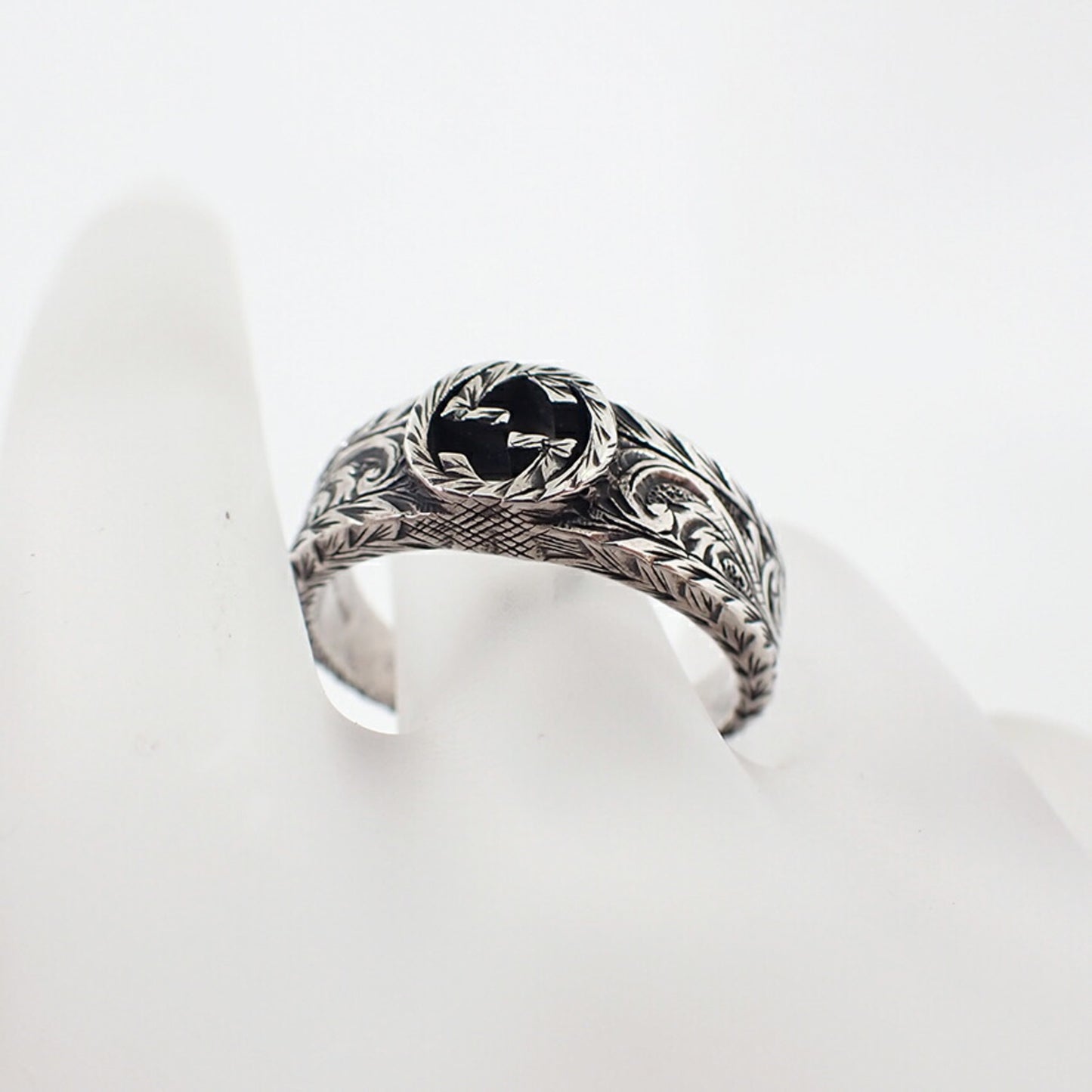 GUCCI 925 Interlocking Ring, size 22