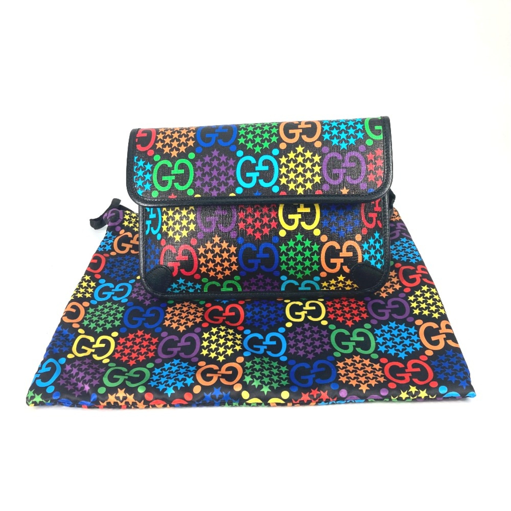 Gucci 598113 Bag Cross Shoulder Bag body bag Multicolore Black — Like New