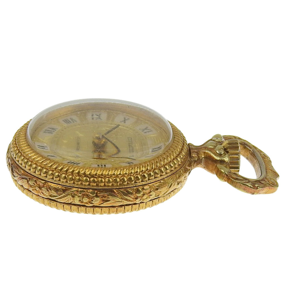 Citizen pocket watch, gold plated, hand-wound, analog display, dial, unisex — Good