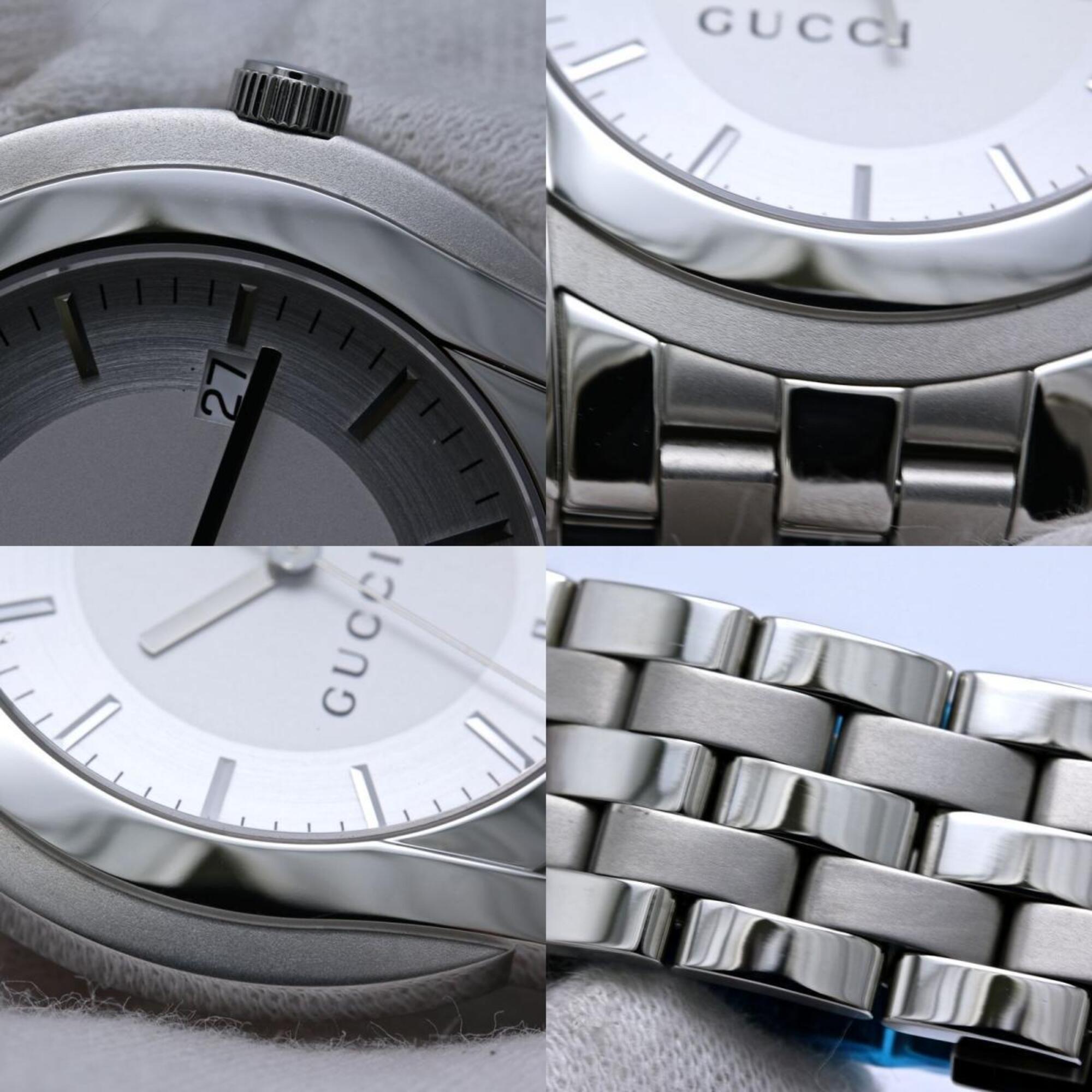 GUCCI G-Class YA055212 5500XL Men's Watch, Stainless Steel, 40570 — Very Good