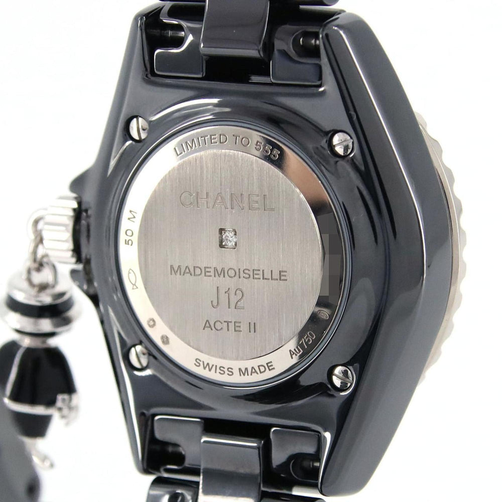 Chanel Mademoiselle J12 Acte 33mm Ceramic xWG LIMITED H6479 Wristwatch Quartz — Very Good