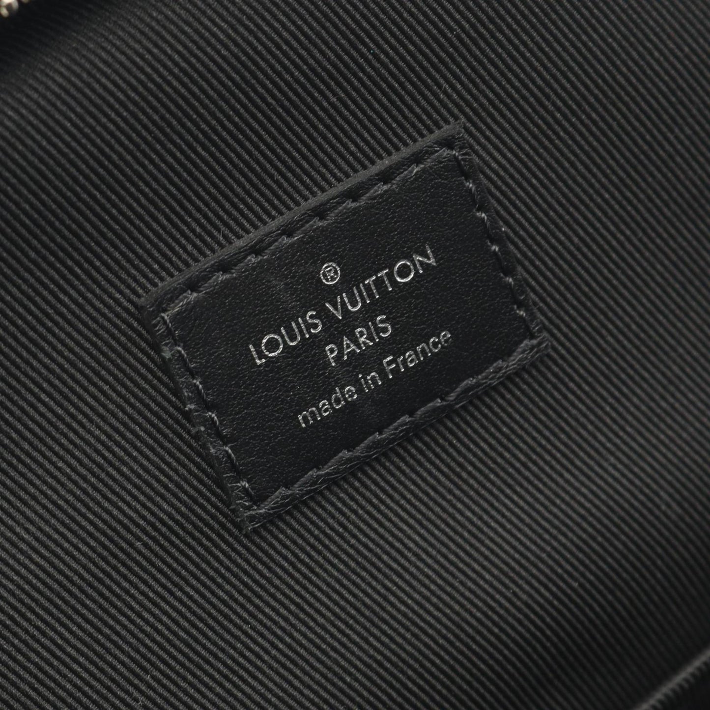 Louis Vuitton Avenue Sling Bag, Waist Body Coated Canvas Leather with Damier Graphite Finish, Men's, Black, N45302