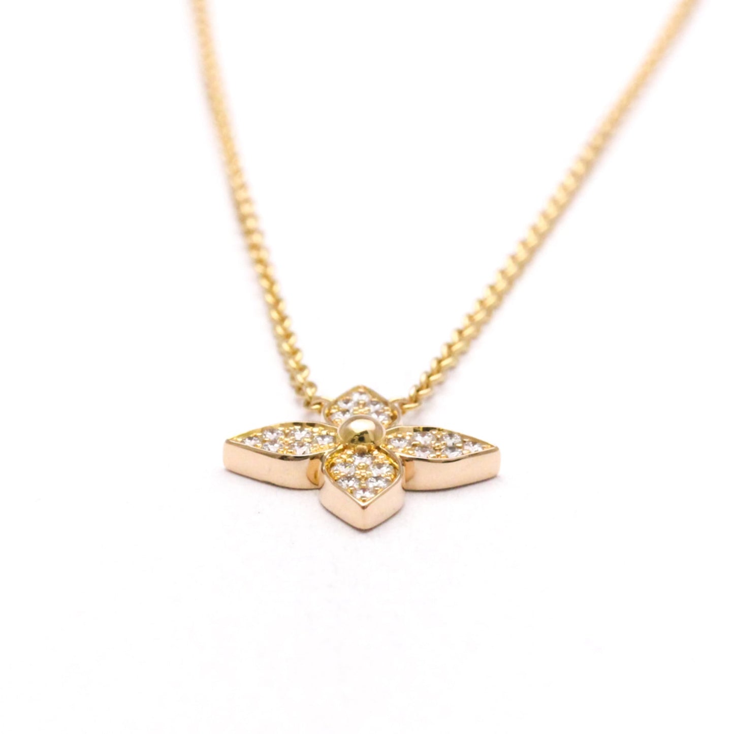 Louis Vuitton Pandantif Star Blossom Diamond Necklace Q93522 Pink Gold (18K) Diamond Men,Women Fashion Pendant Necklace (Pink Gold)
