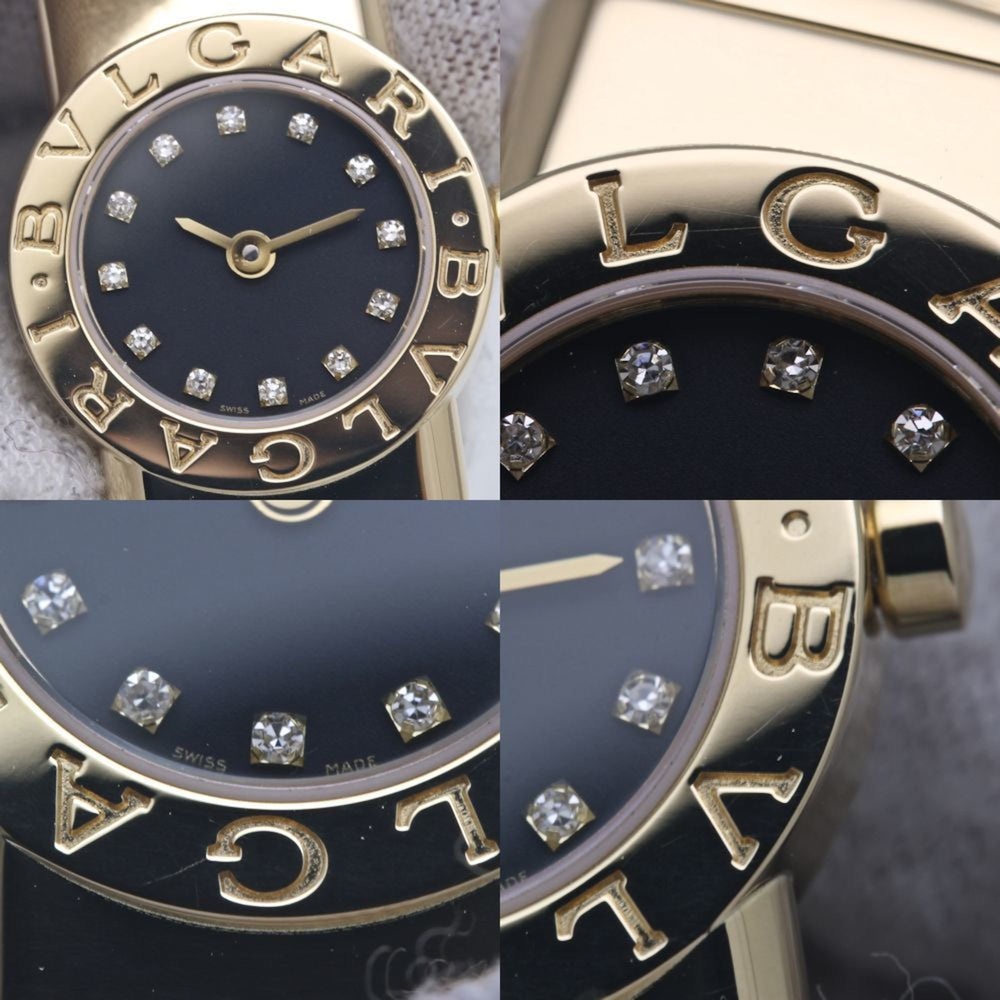 BVLGARI Tubogas 12P Diamond Watch BB192TY 12 BB192TG Women's 18KYG 40263 — Very Good