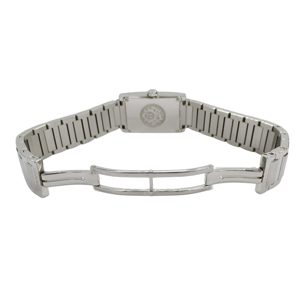 Hermes HERMES Women's Watch, Tandem Shell Quartz, Stainless Steel (SS) TA1.210, Silver, Square, Polished — Good