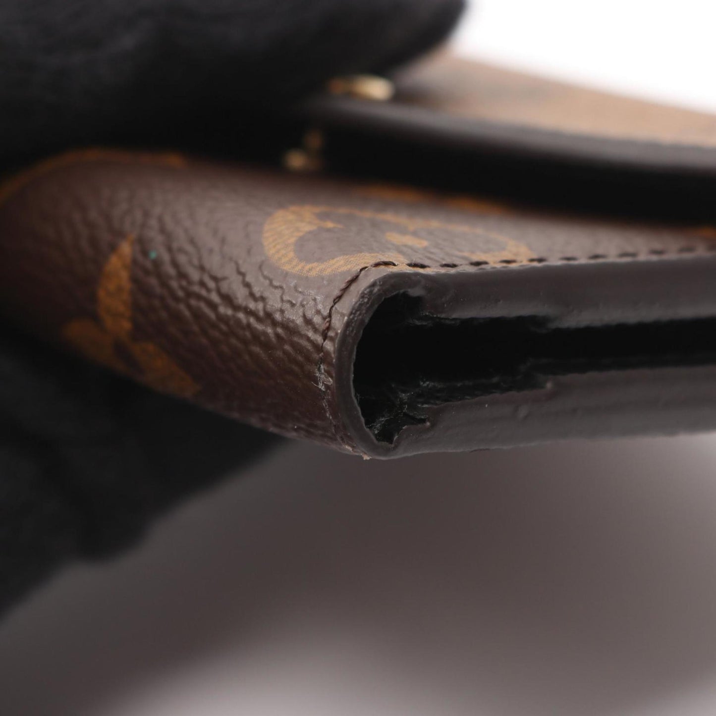 Louis Vuitton Zoe Monogram Giant Reverse Tri-fold Wallet, Women's, Brown and Beige, M80725