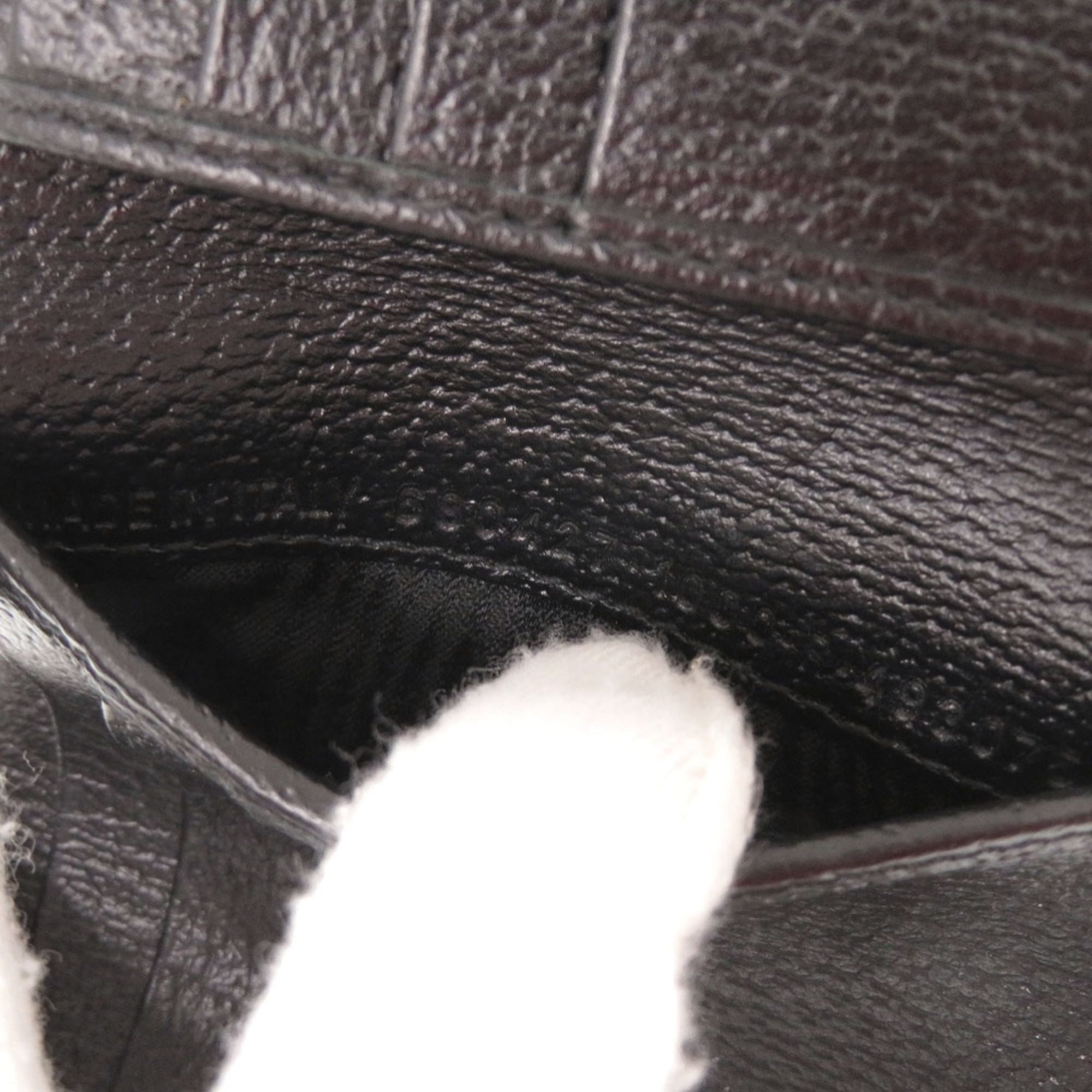 Excellent condition Balenciaga x Gucci The Hacker Project canvas and leather black bi-fold wallet with bill compartment 0690