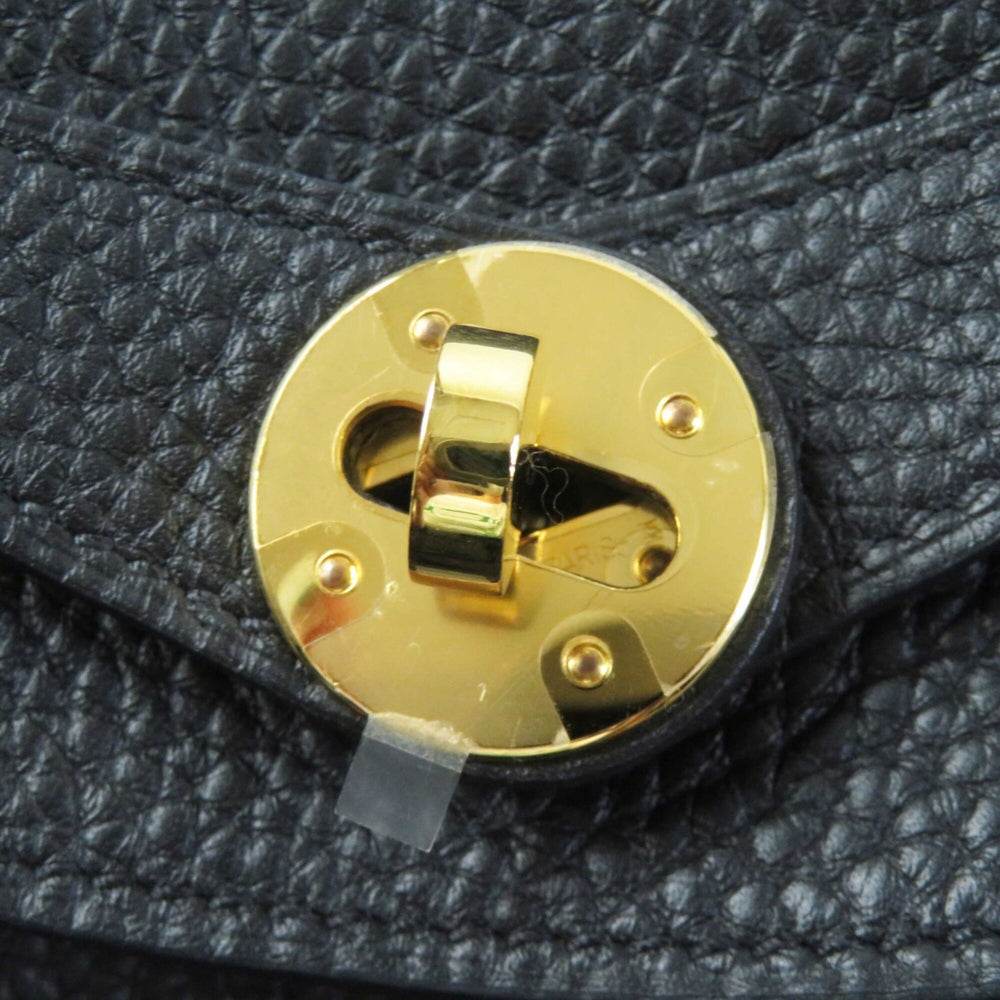 HERMES Lindy 30 Gold Hardware Taurillon Clemence Shoulder Bag Black B Stamp Comes with Dust Made in France Women's — Like New