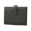 Hermes Hermès Bearn Compact Wallet, Monochrome, So Black, Veau Madame, W Stamp, Men's and Women's