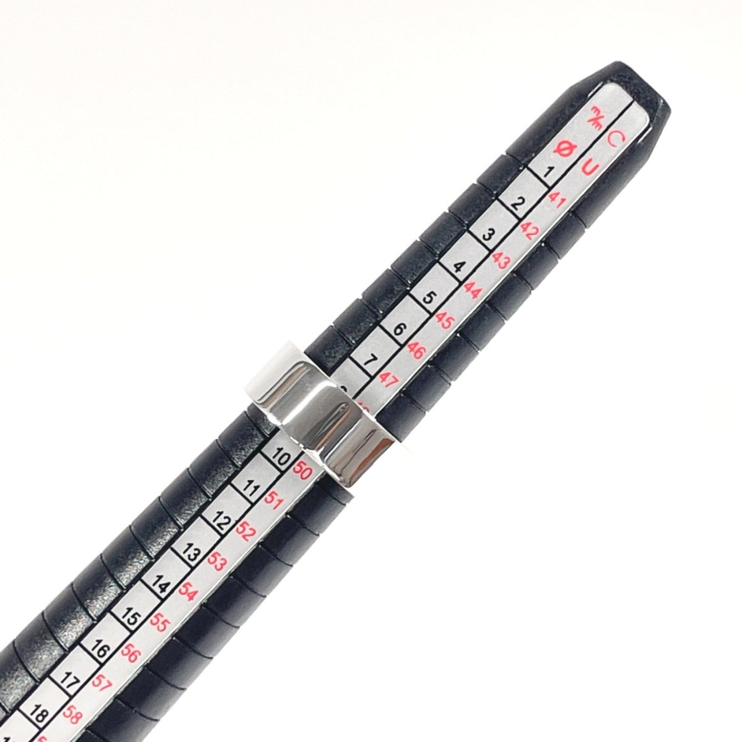 GUCCI Gucci Branded Cutout G Ring, Silver 925, 9, Silver, Women's