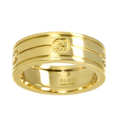 Gucci Interlocking Ring #10, 18K YG Yellow Gold 750 — Like New