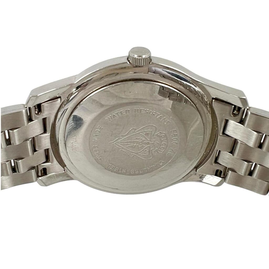 Gucci G-Class 5500XL Men's Stainless Steel Quartz Watch with Analog Display and White Dial