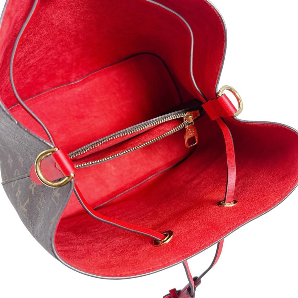 Louis Vuitton Coquelicot Shoulder Bag, 2-Way Monogram NeoNoe Canvas, M44021 — Like New