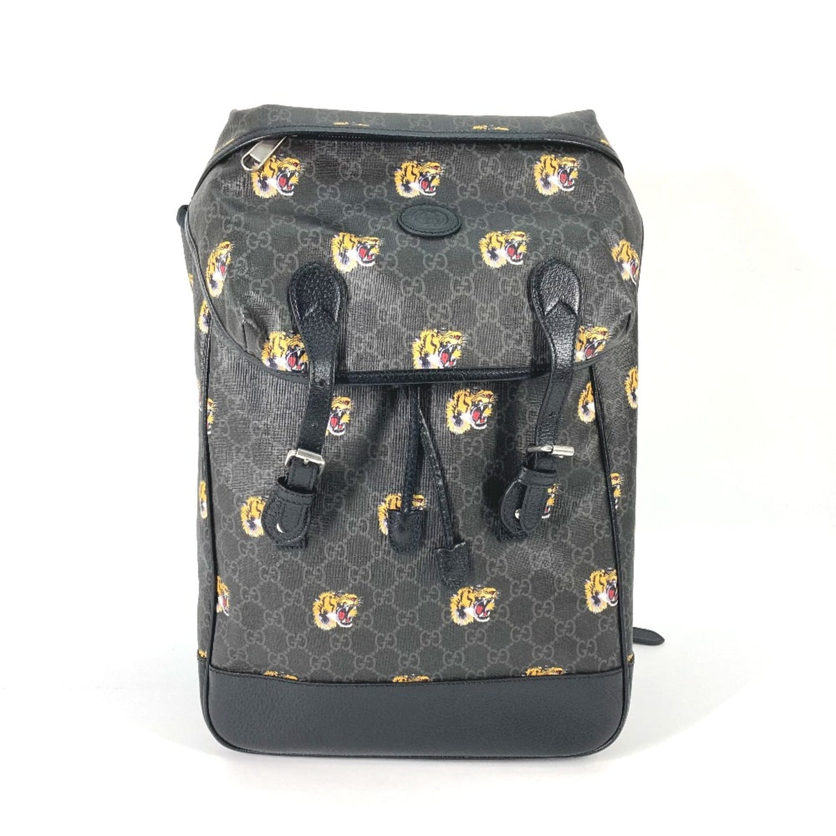 Gucci 696013 Interlocking G tiger tiger bag Backpack Black — Like New