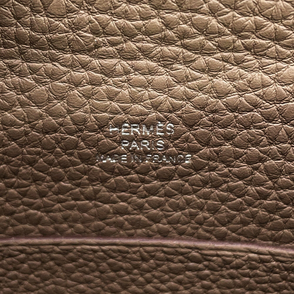 Hermes Shoulder Bag Videpoche Etoupe Togo B Stamp HERMES Handbag — Like New