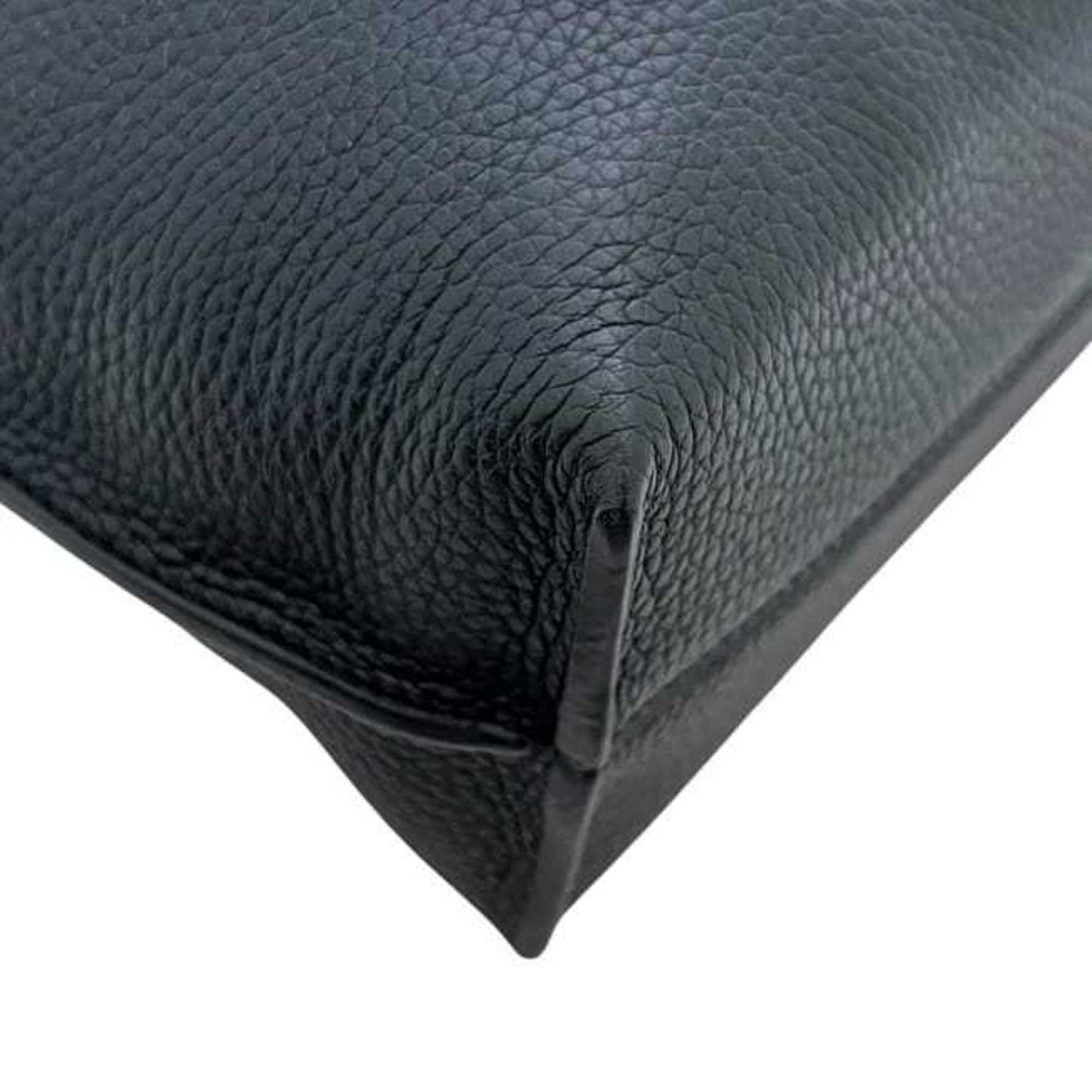 Loewe Tote Bag with Strap Vertical, f-24658, Black Anagram Leather, 061803, Grained A4 Size, Black, Men's/Women's