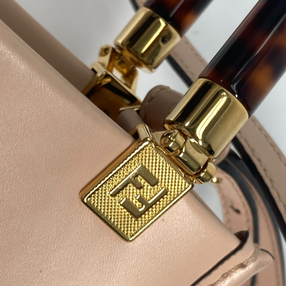 Fendi 8BS051 Shoulder Bag Crossbody bag 2WAY Hand Bag BeigeBased — Like New