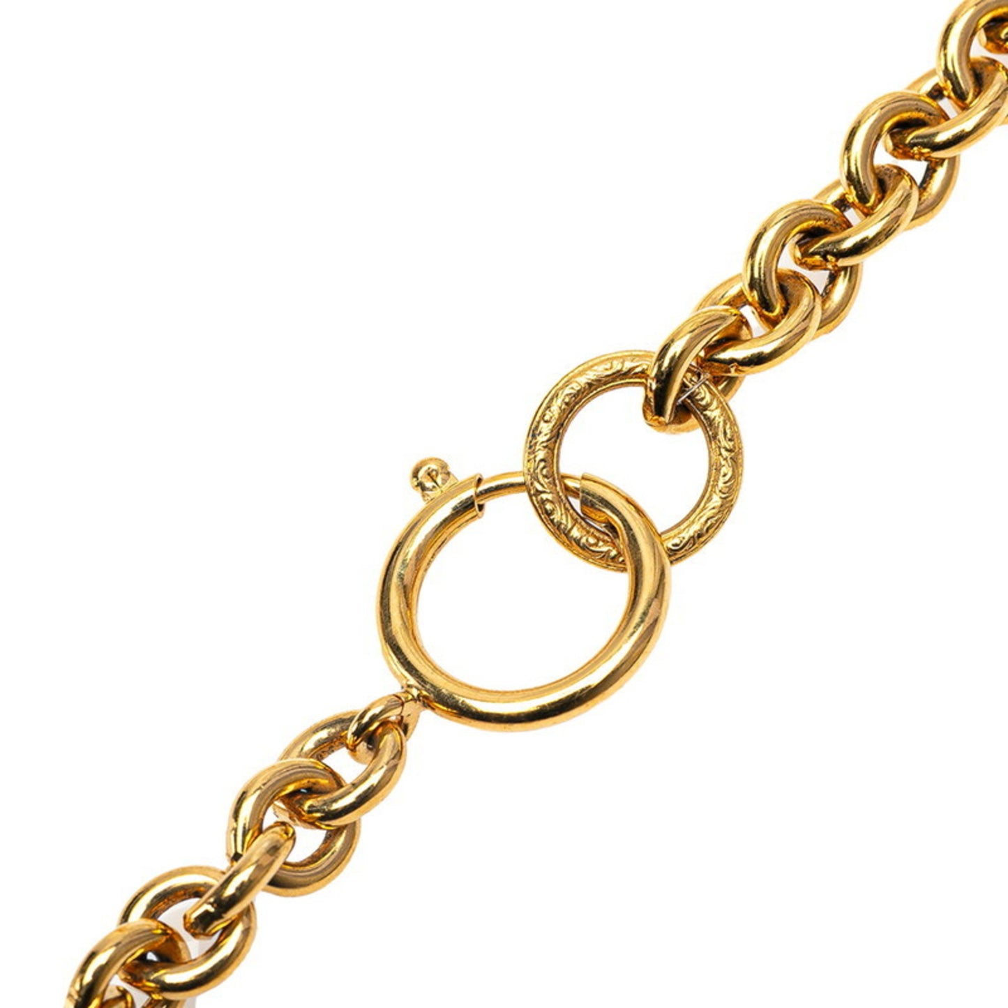 Vintage Chanel Coco Mark Long Necklace, Gold Plated, Women's, CHANEL