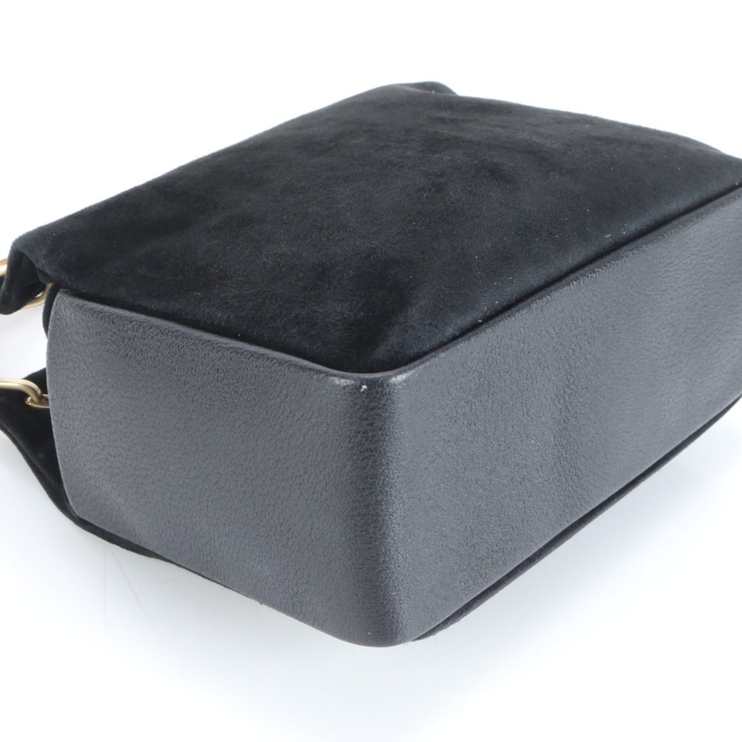 Gucci Bamboo 000 3444 Leather Handbag Black Tote Women's