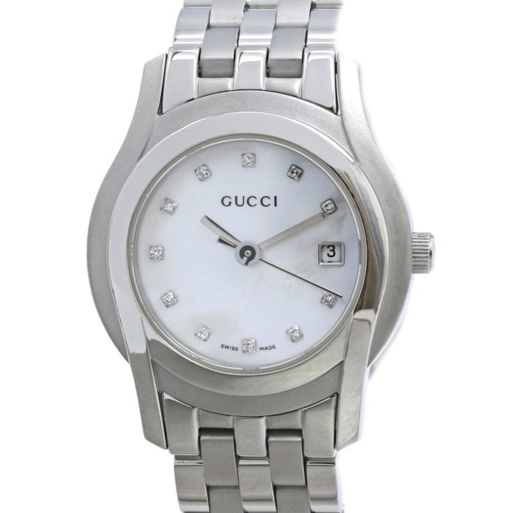 GUCCI G-Class Diamond Watch YA055501 5500L Women's SS 40521 — Good