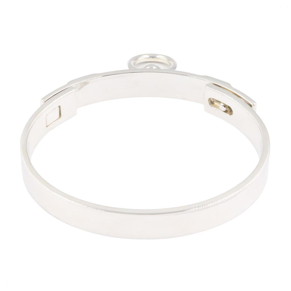 Hermes HERMES Corriendo Cyan Bracelet PM LG Bangle Accessory Silver 925 Women's Tone H115424B 00ST — Like New