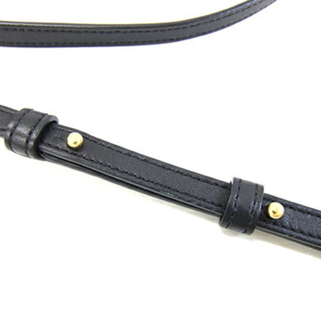 Celine Trio Large Shoulder Bag 187613 Black Leather Crossbody for Women