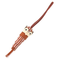 Like New Hermes Chouette Owl Pain d'Épices Mauve Père Sienne Nata Blanc Agneau Milo Veau Epsom W Stamp (Made in 2024) Accessory Bag Charm 0256 HERMES — Like New