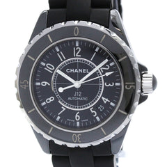 CHANEL J12 Ceramic Rubber Automatic Mens Watch H0684 Polished — Very Good