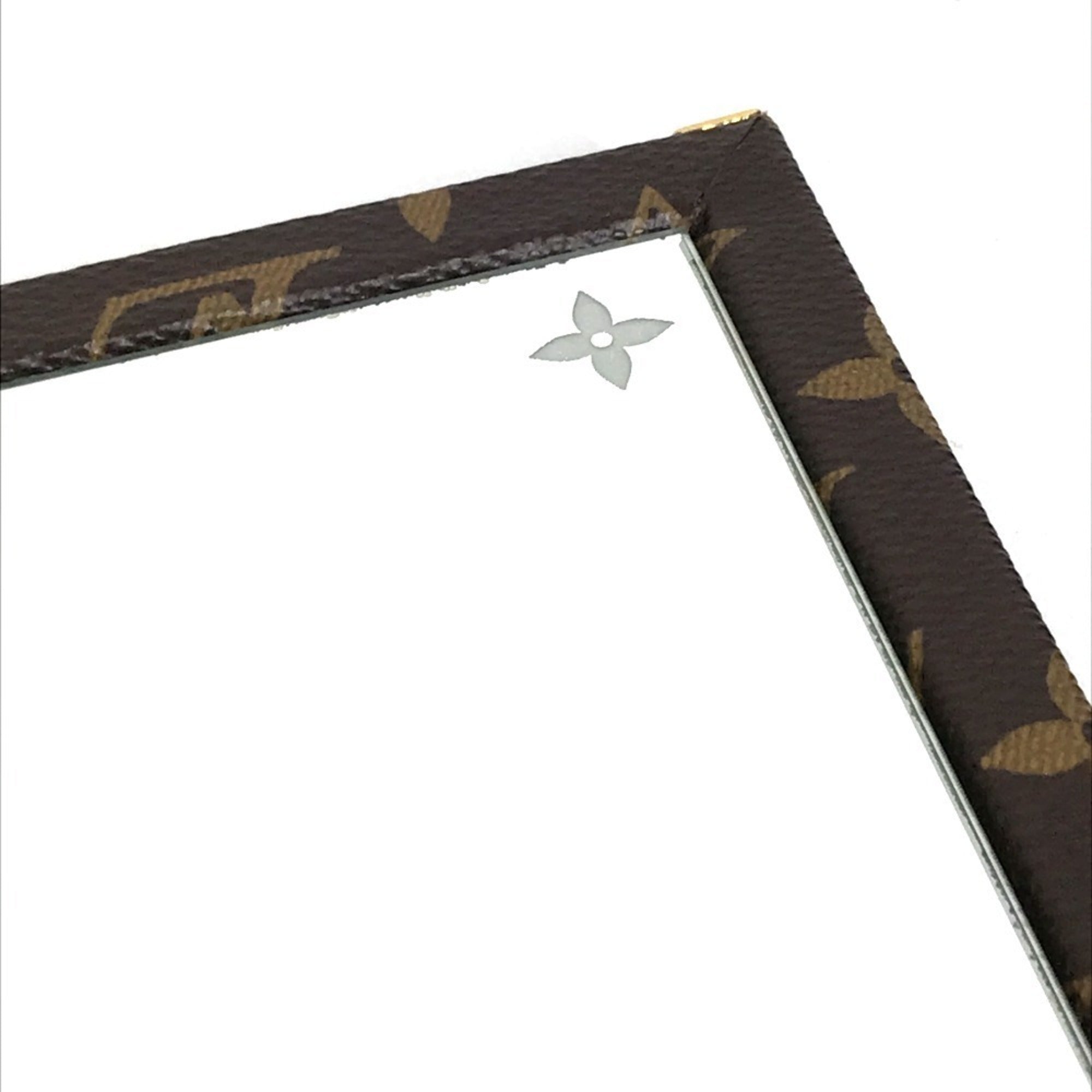 LOUIS VUITTON GI0554 Monogram Home Mirror Trunk Interior Tri-fold Canvas Men's Women's Brown — Like New