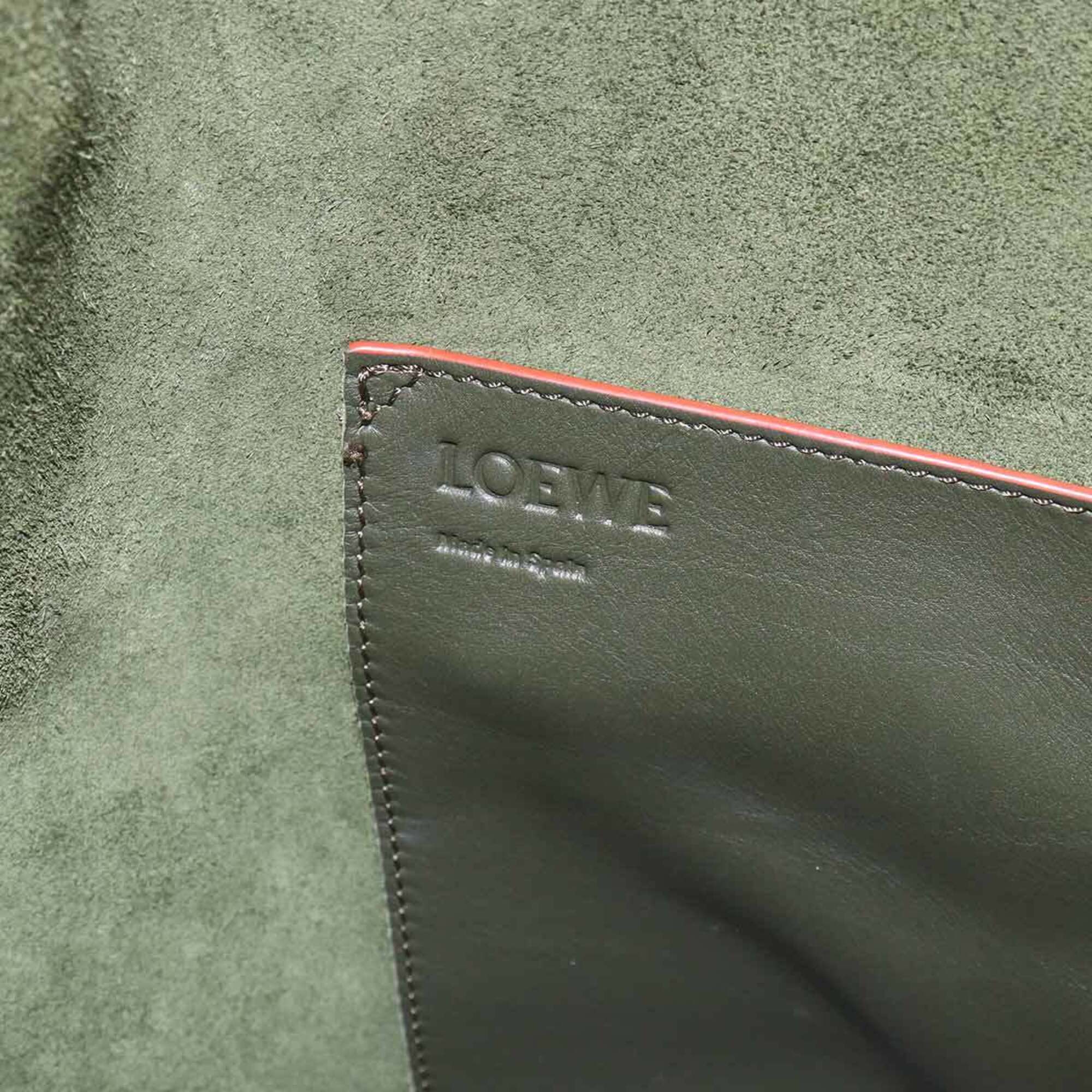 Loewe Balloon Small Shoulder Handbag, Leather, Green, Gold Hardware — Like New