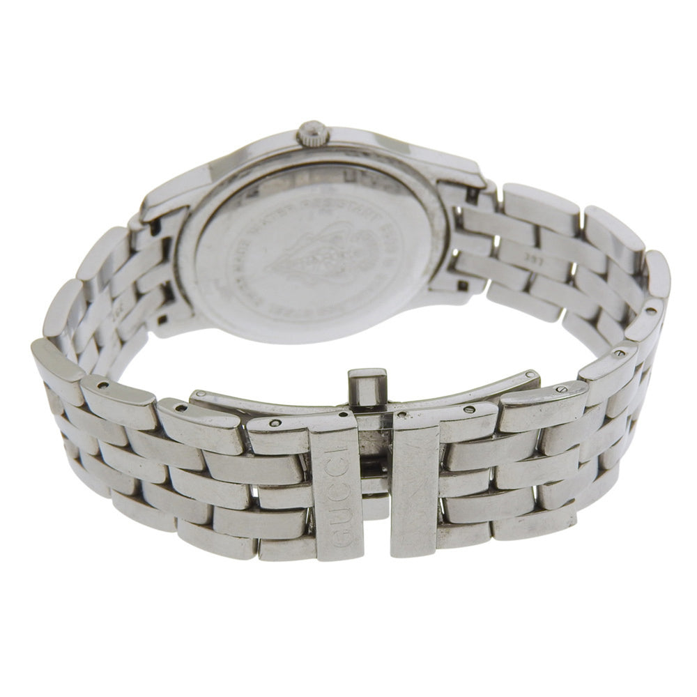 Gucci 5500M Stainless Steel Watch, Silver, Quartz, Analog Display, Silver Dial, Women's Watch — Good