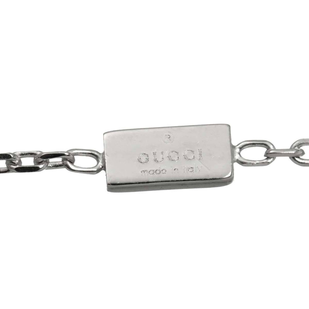 Gucci Separate Cross Necklace 48cm 18K WG White Gold 750 — Like New