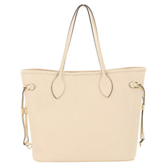 LOUIS VUITTON Monogram Empreinte Neverfull MM Tote Bag M46676 Crème Women's — Like New