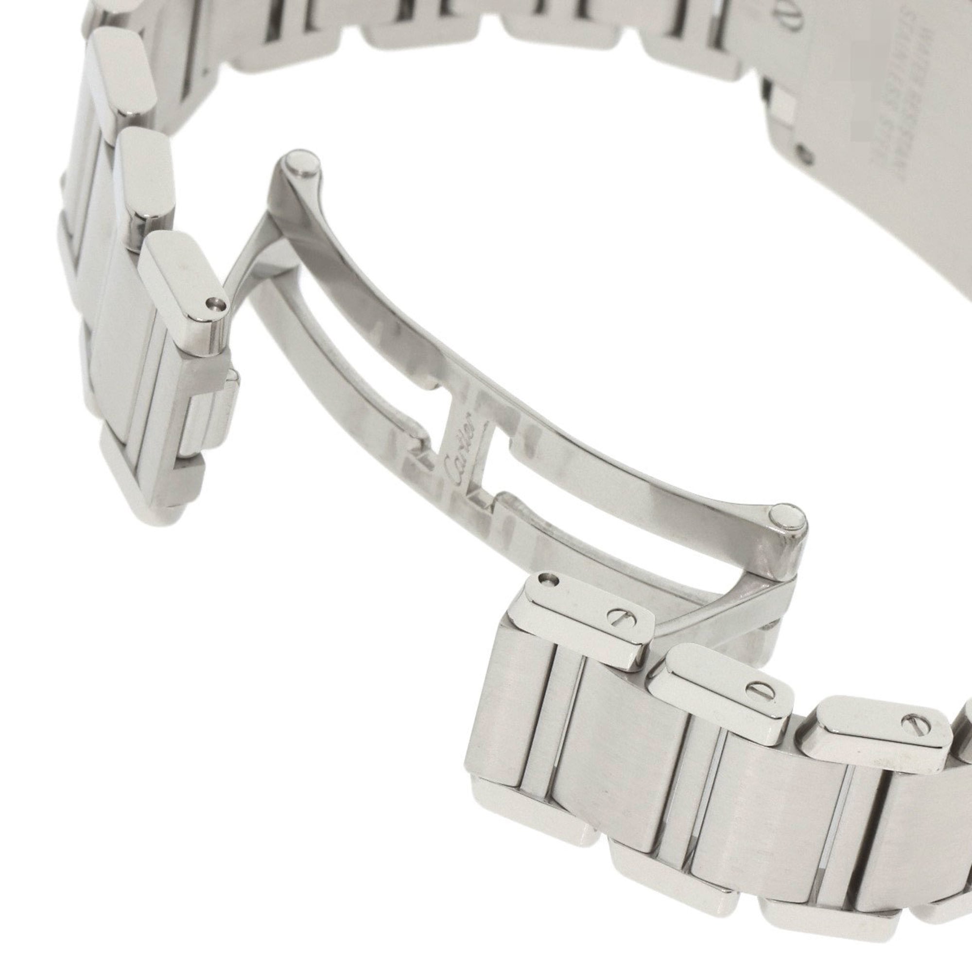 Cartier W51026Q3 Tank Française Small Watch, Asia Limited Edition, Stainless Steel, Women's