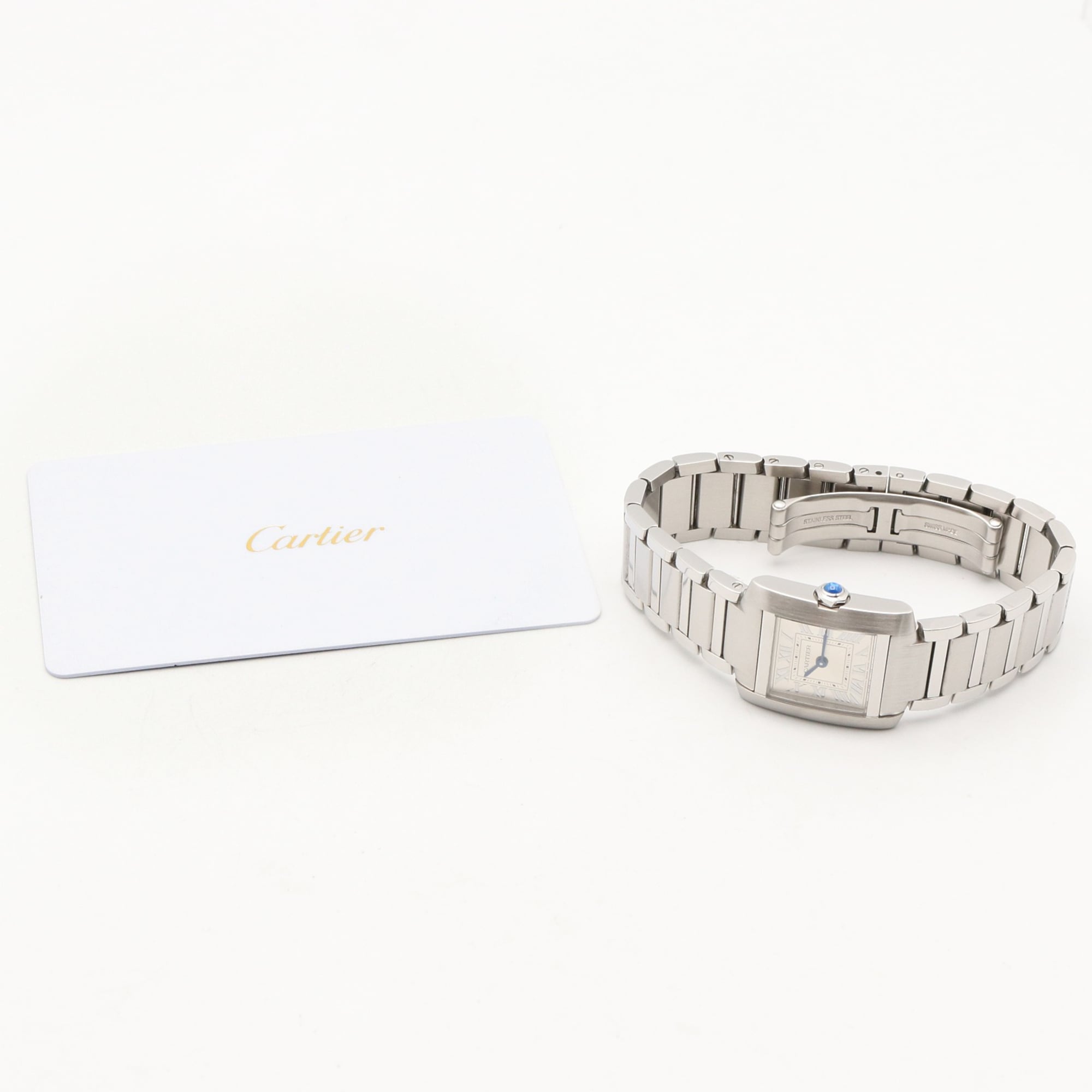 Cartier Tank Française SM Watch, Stainless Steel, Ladies, Silver Tone, WSTA0065 — Very Good